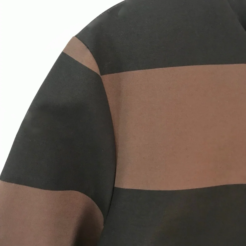 Marimekko Eerika Dress, size 42 (US size 12), Brown & Black - Picture 5 of 11